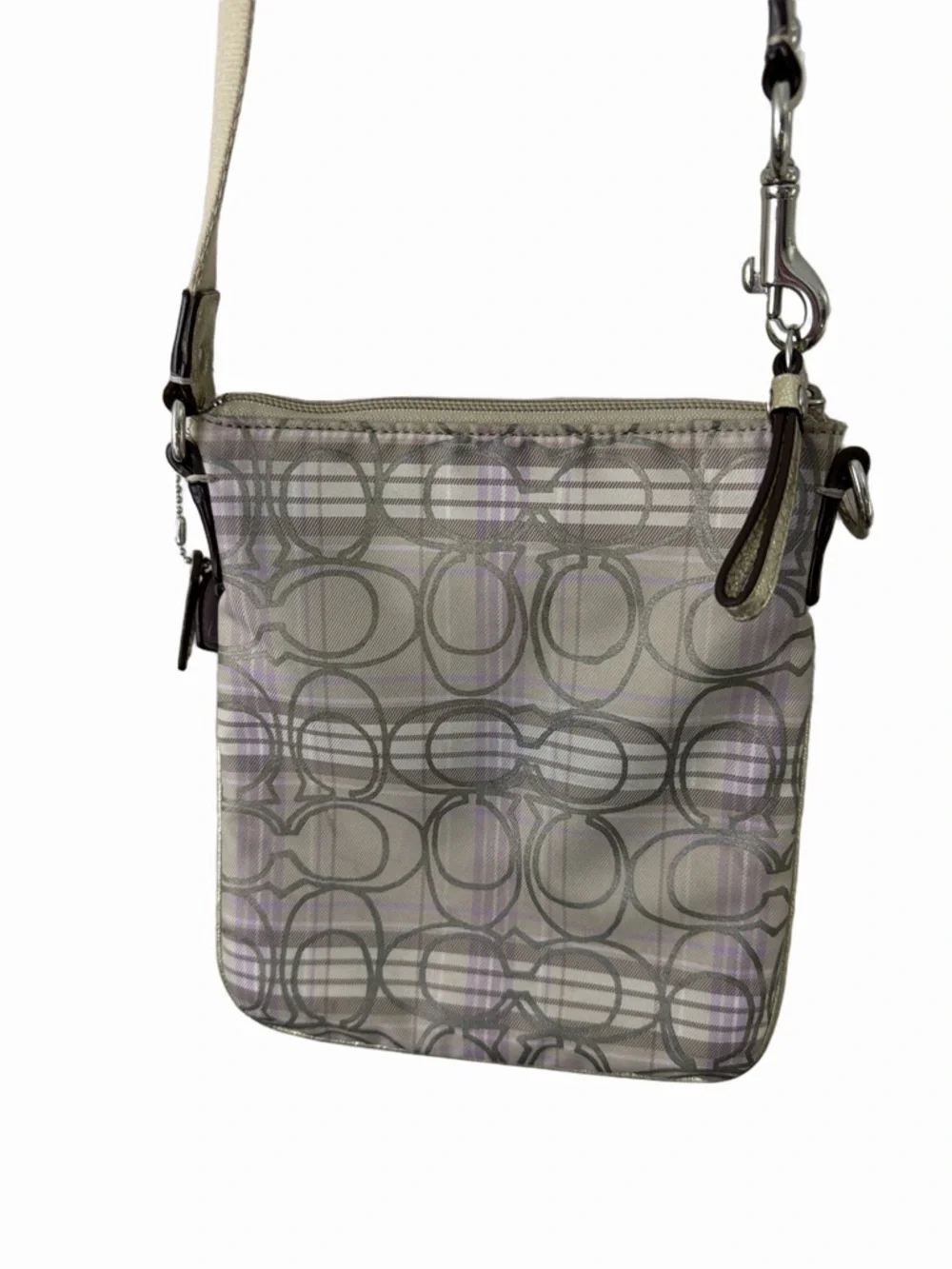 Coach Poppy Signature Tartan Plaid Crossbody Bag